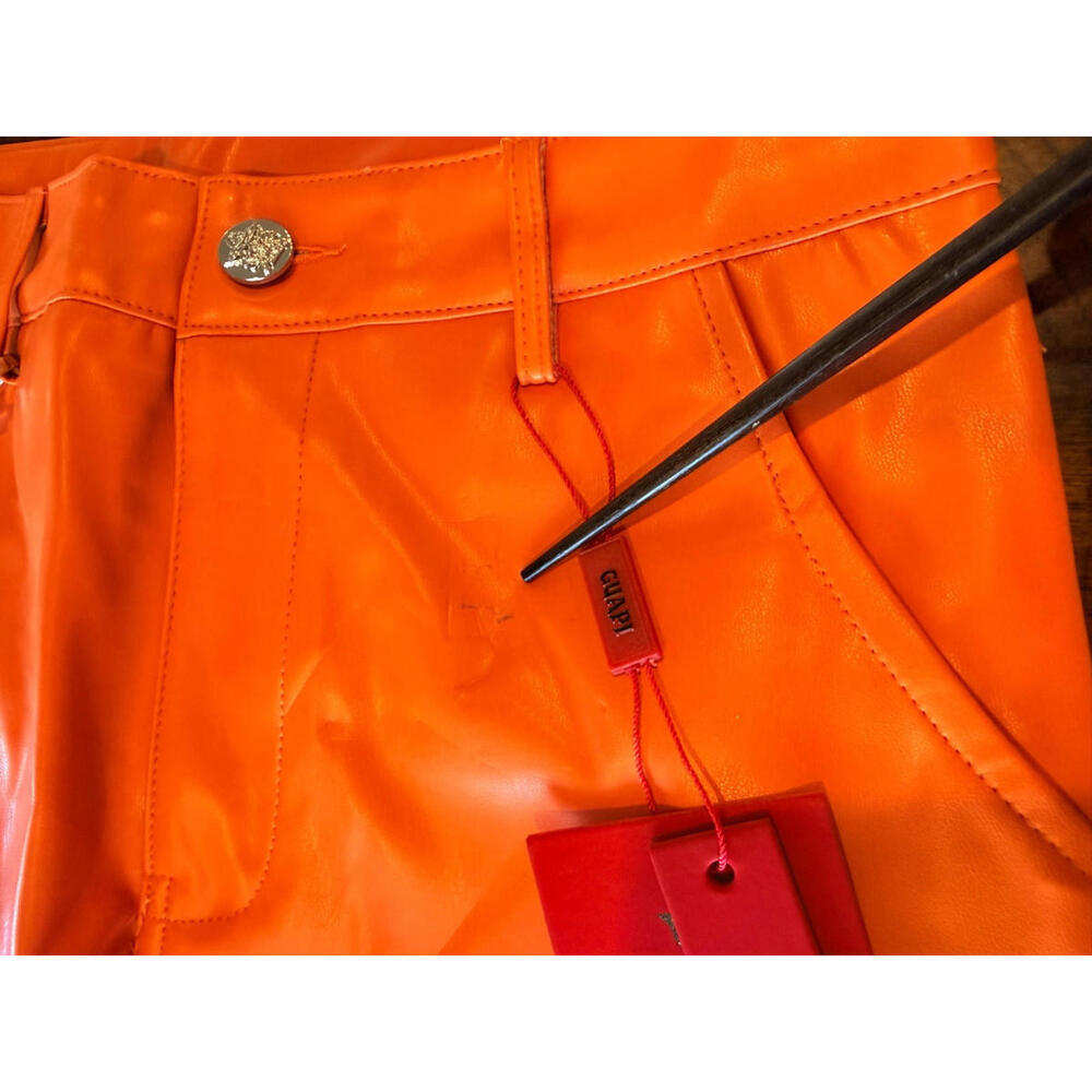 Guapi Pants Mens Orange Dead or Alive Limited Edition Spider Zipper Buckle 30 - Picture 8 of 15